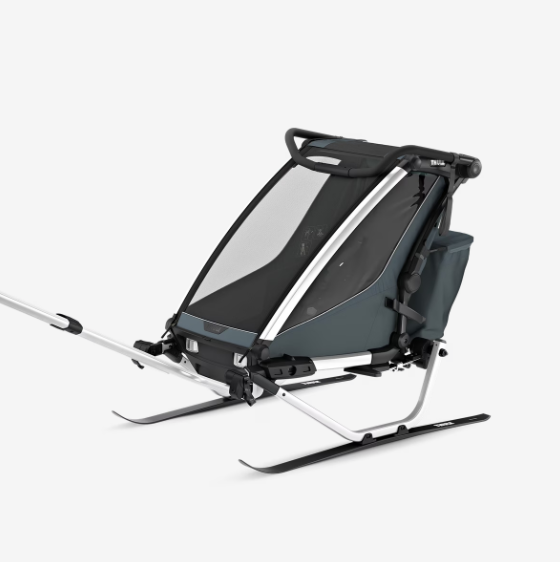 Lastekäru ühele lapsele THULE Chariot Cross 2 single, Dark Slate (tumehall)